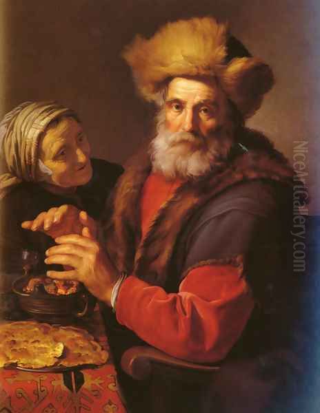 An Allegory Of Winter Oil Painting by Hendrick Bloemaert