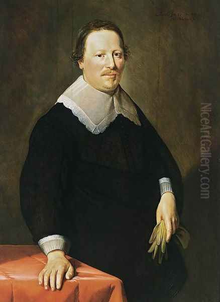 Portrait of a Gentleman 1650 Oil Painting by Hendrick Bloemaert