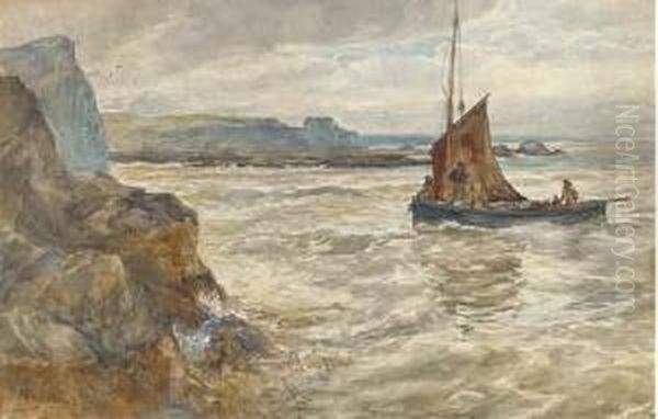 The Return Of The Fishing Boat Oil Painting by Alexander Ballingall