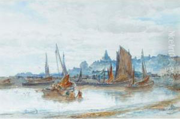 The Harbour At St. Monans Oil Painting by Alexander Ballingall