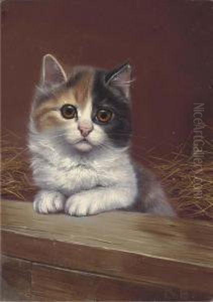 A New Friend Oil Painting by Bessie, Betsie Bamber