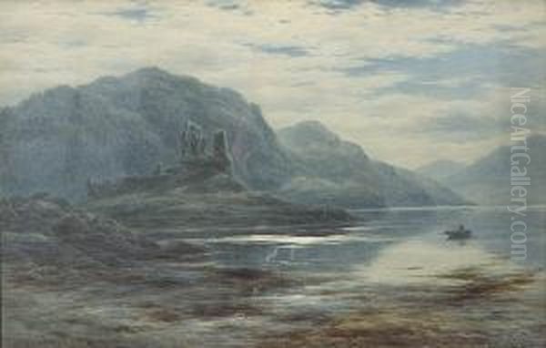 Eilan Donan Castle Oil Painting by John James Bannatyne