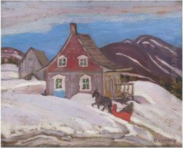 St. Simeon Inn Oil Painting by Frederick Grant Banting