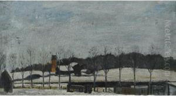 Winter Landscape Oil Painting by Frederick Grant Banting