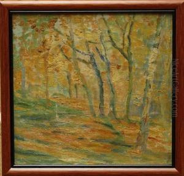 Forest Scene Oil Painting by Frederick Grant Banting