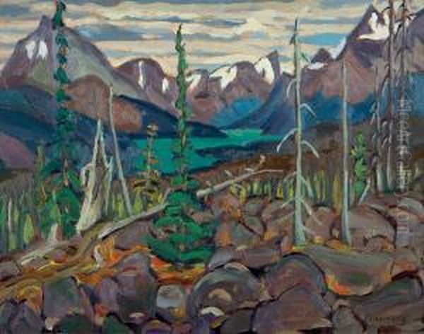 Maligne Lake - Canadian Rockies by Frederick Grant Banting