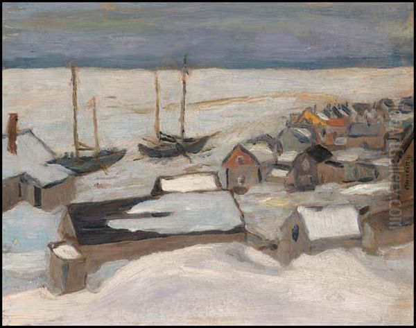 Tobin, The South Shore Of The St. Lawrence Oil Painting by Frederick Grant Banting