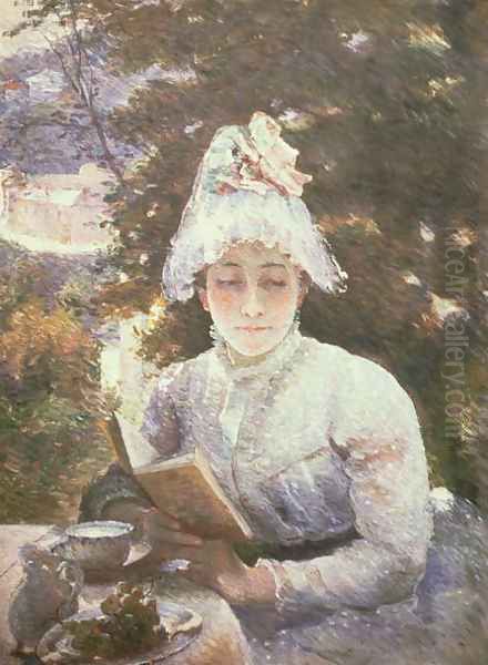 Afternoon Tea, c.1880 Oil Painting by Marie Bracquemond