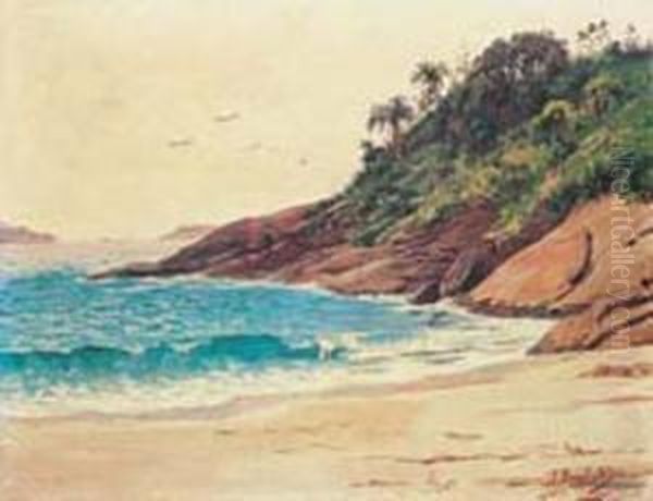 Recanto Da Paria Do Vidigal Oil Painting by Joao Baptista Da Costa