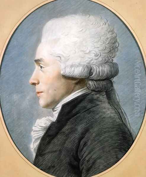 Maximilien de Robespierre (2) Oil Painting by Joseph Boze