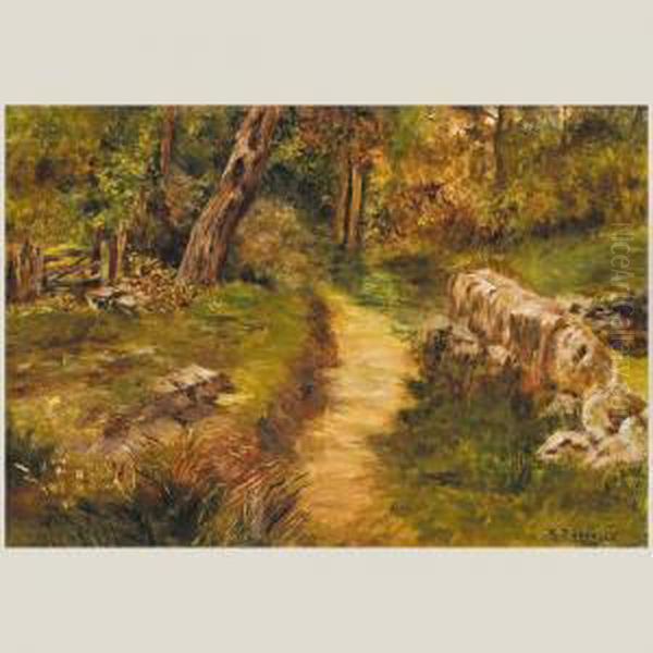 Bosque Oil Painting by Mariano Barbasan Lagueruela