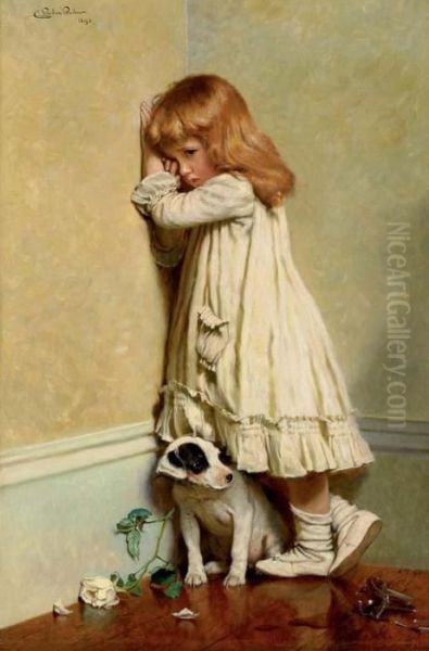 In Disgrace Oil Painting by Charles Burton Barber