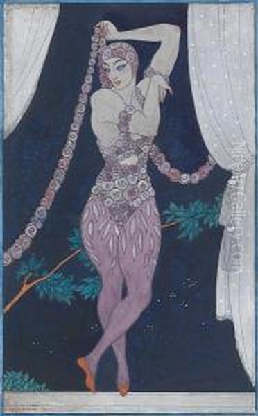 La Spectre De Larose Oil Painting by Georges Barbier