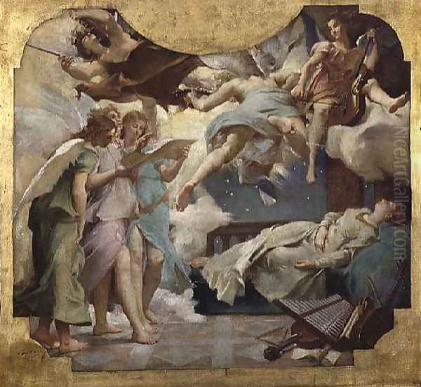 The Dream of St. Cecilia Oil Painting by Paul Jacques Aime Baudry