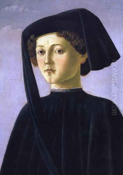 Portrait of a Youth Oil Painting by Francesco Botticini