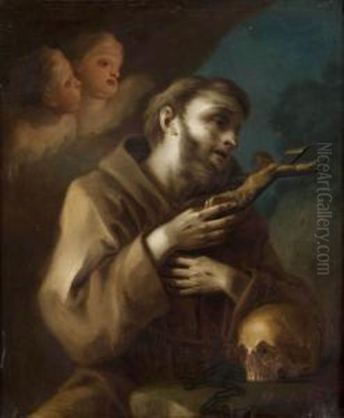 San Francesco Oil Painting by Pietro Bardellino