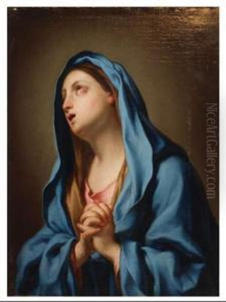 Madonna In Preghiera Oil Painting by Pietro Bardellino