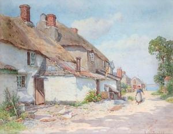 A Sunny Morning, South Devon Oil Painting by Ralph William Bardill