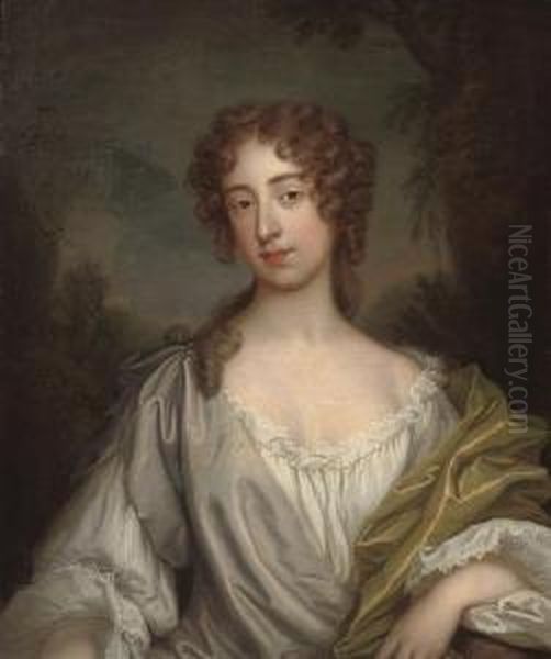 Portrait Of A Lady, Half-length Oil Painting by Thomas Bardwell