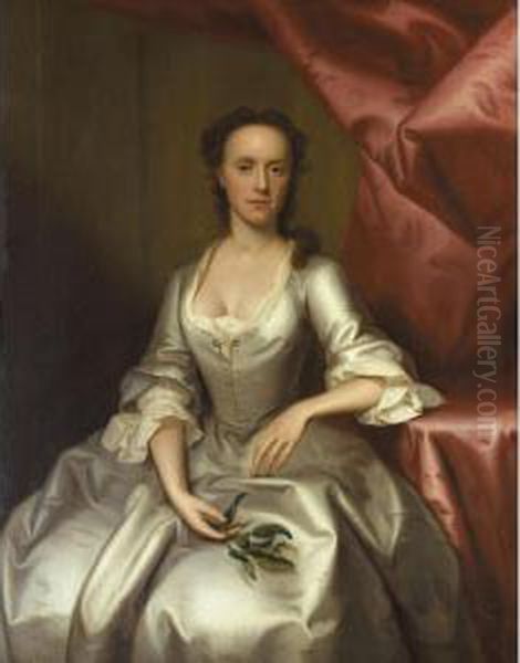 Portrait Of A Lady Oil Painting by Thomas Bardwell