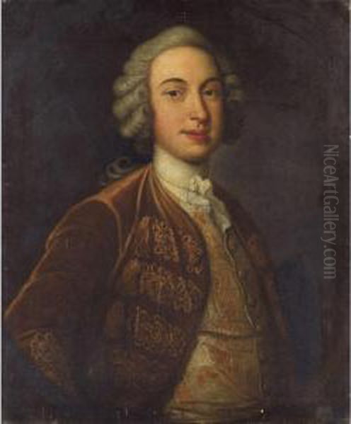 Portrait Of A Gentleman Oil Painting by Thomas Bardwell