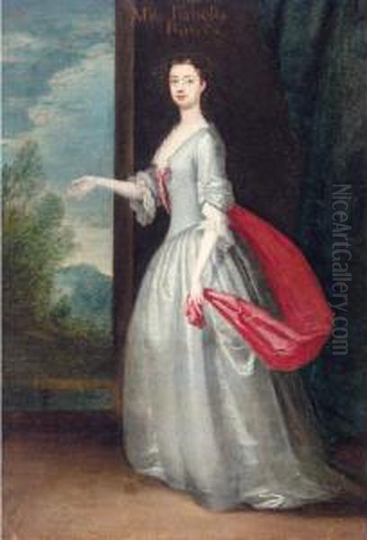 Portrait Of Miss Elizabeth Bowes Oil Painting by Thomas Bardwell