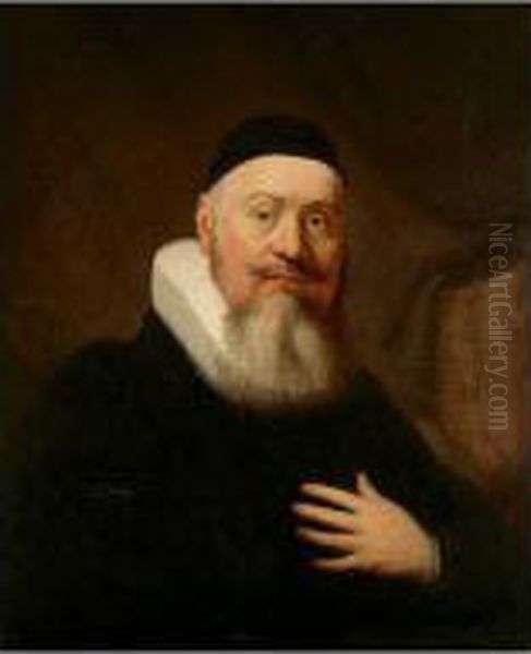 Portrait Of John Elison Oil Painting by Thomas Bardwell