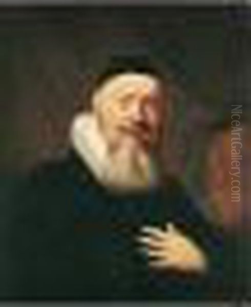 After Rembrandt Oil Painting by Thomas Bardwell