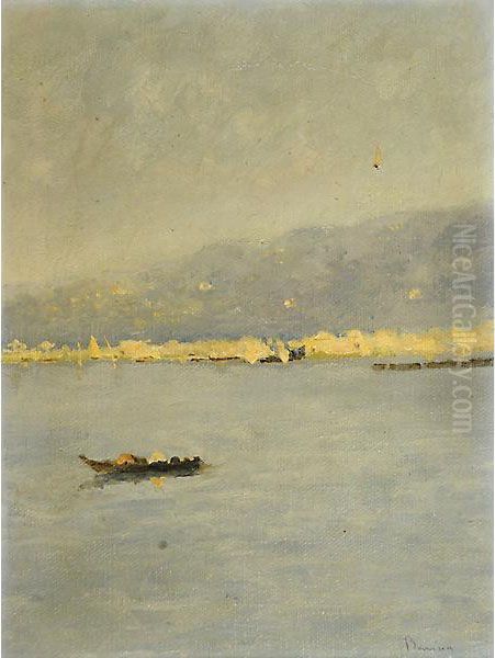 Piccola Marina Oil Painting by Giuseppe Barison