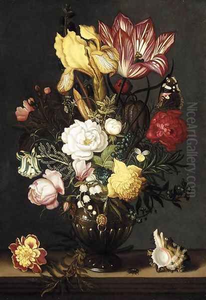 Still-Life 1627 Oil Painting by Ambrosius the Younger Bosschaert