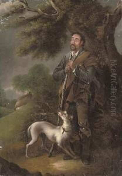 A Faithful Companion Oil Painting by Thomas Jones Barker