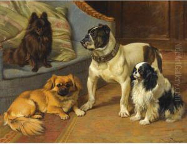 The Favourites Oil Painting by Wright Barker