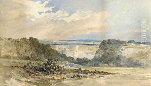 The Avon Gorge, Bristol Oil Painting by Charles Branwhite