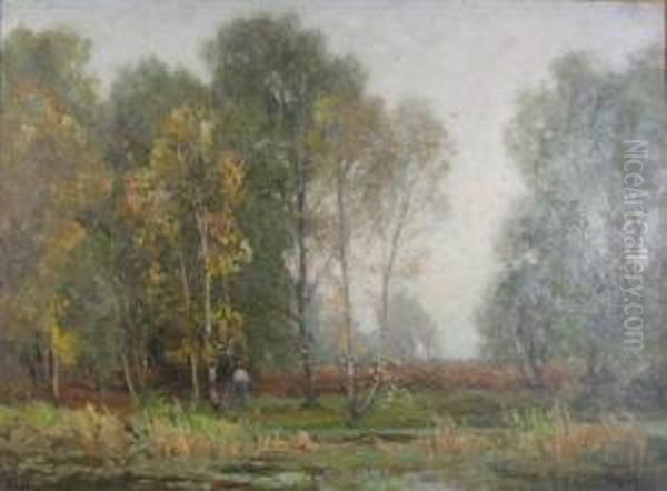 Late Summer Oil Painting by John Noble Barlow