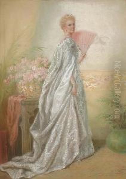 Portrait Of A Lady Oil Painting by Emily Barnard