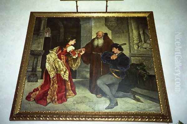 Romeo and Jolet Oil Painting by Carl Ludwig Friedrich Becker