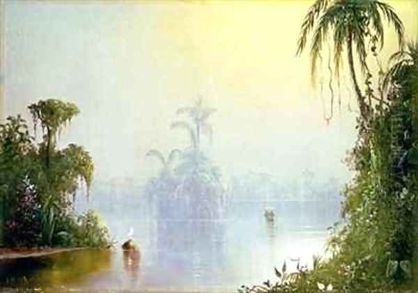 Tropical Haze Oil Painting by Norton Bush