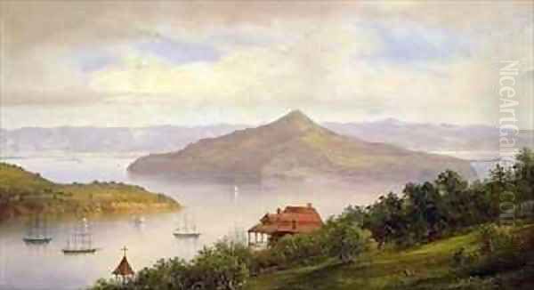 Angel Island seen from Sausalito Oil Painting by Norton Bush