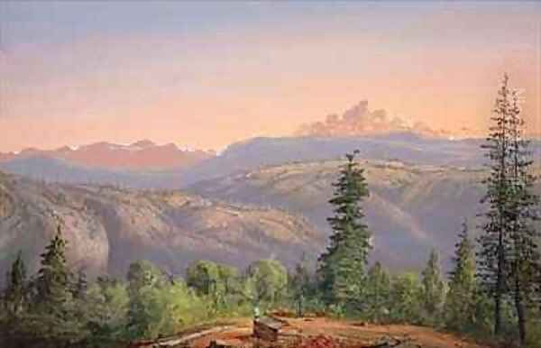 Crest of the Sierra, near Placerville Oil Painting by Norton Bush