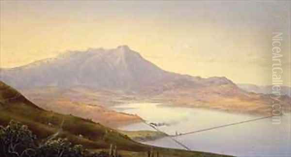 Mount Tamalpais from Sausalito Oil Painting by Norton Bush