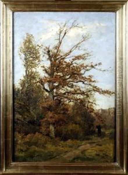 [dans La Vallee Du Houyoux] Oil Painting by Theodore Baron