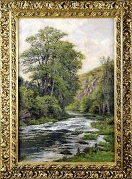 Paysage En Ardenne Oil Painting by Theodore Baron