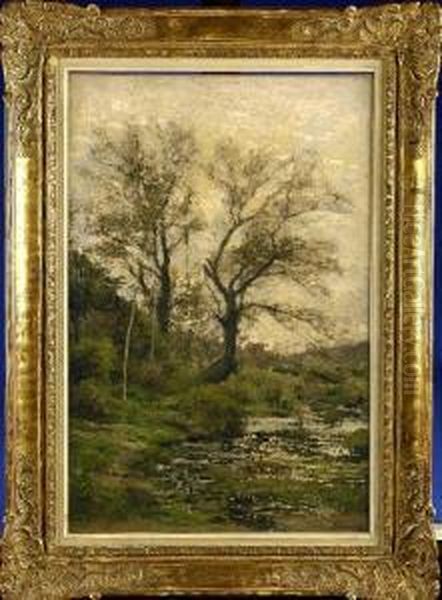 [riviere Dans Un Sous-bois] Oil Painting by Theodore Baron