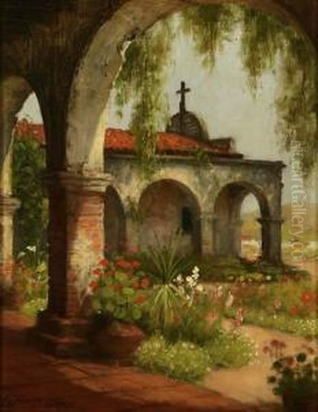 San Juan Capistrano Chapel Oil Painting by William Barr