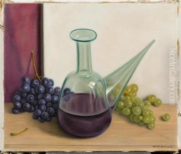 Still Life With Carafe Oil Painting by Aime Barraud