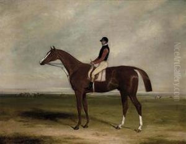 Elis With Jockey Up Oil Painting by William Barraud