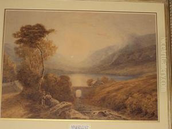 Lake Of Tal-y-llyn Oil Painting by George Jnr Barrett