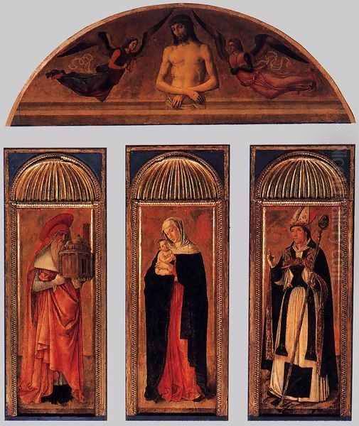 Triptych of the Virgin Oil Painting by Jacopo Bellini