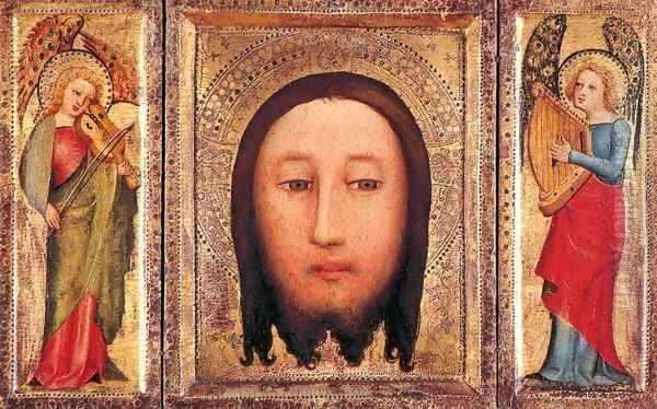 Triptych The Holy Visage of Christ Oil Painting by (Master of Minden) Bertram