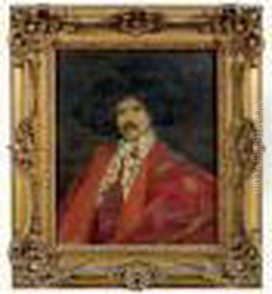 Portrait D'homme by Gustave Barrier